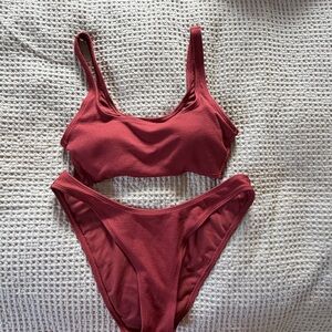 Xhilaration Deep Red Bikini Set